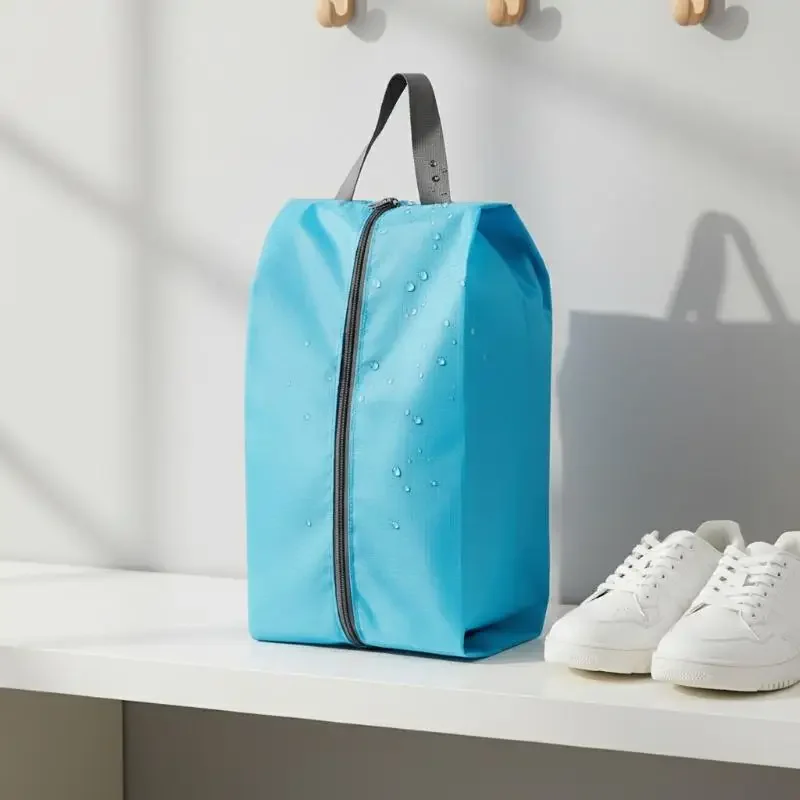 Waterproof Dustproof Nylon Shoe Storage Bag Zipper Travel Household Shoes Sorting Pouch