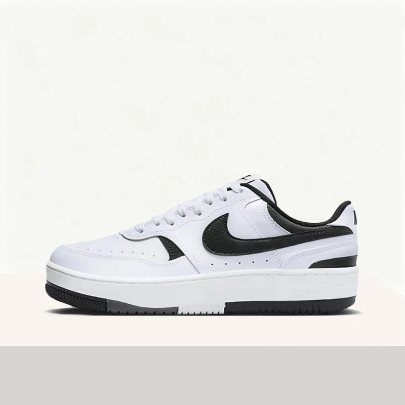 Nike Gamma Force Minimalist Color-Blocked Premium Anti-Slip Lightweight Low-Top Skate Shoes Women's Black/White DX9176-100