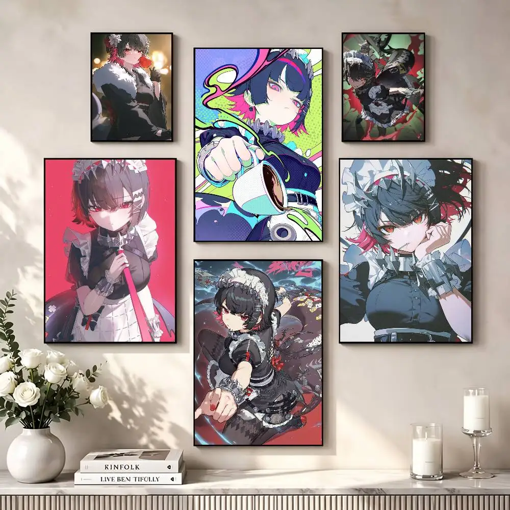 Cute E-Ellen J-Joe ZZZ  Poster High Quality Dorm Living Room Aesthetic Wall Decoration Painting Stickers Gift