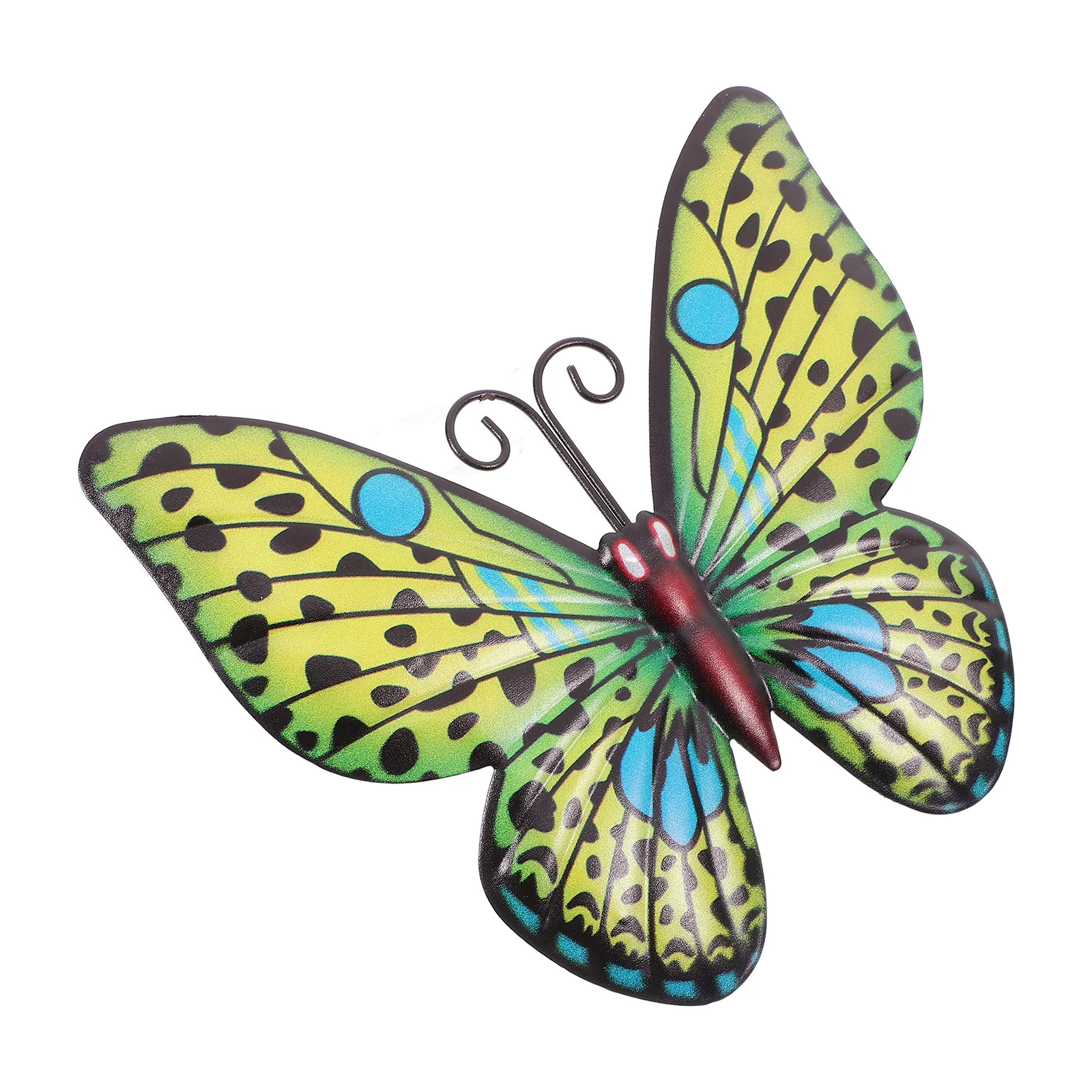 

Железная бабочка Настенный декор Большая реалистичная имитация Крытый Открытый сад Патио Подвесной орнамент Настенный декор Домашний орнамент