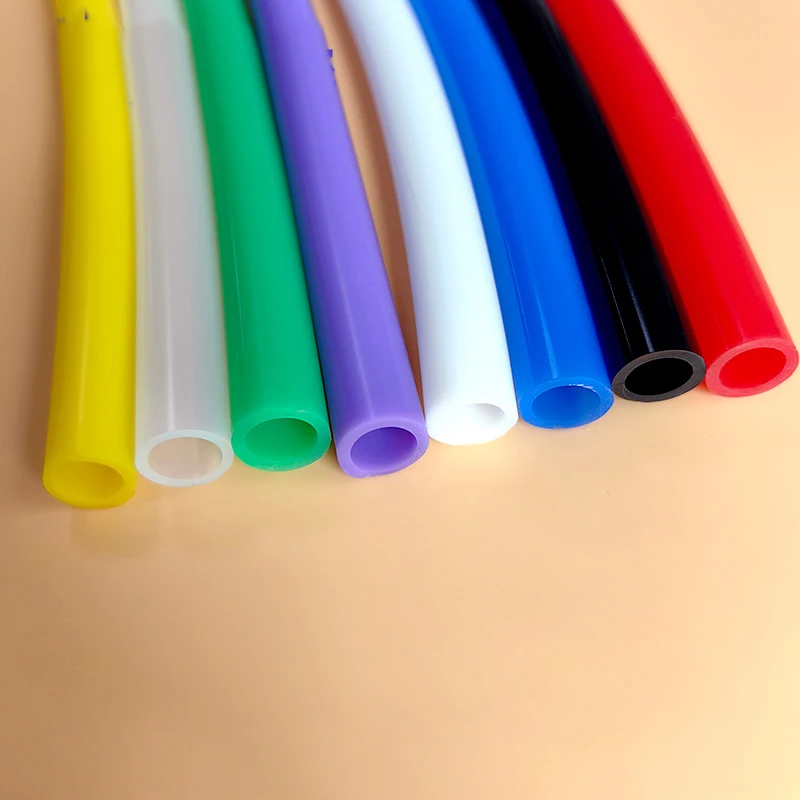 9mmX12mm Small Soft Flexible Hollow Tube Colors Silicone Tube 1M Fly Tying Tubes Food grade 70HB,odorless for Hardware,car