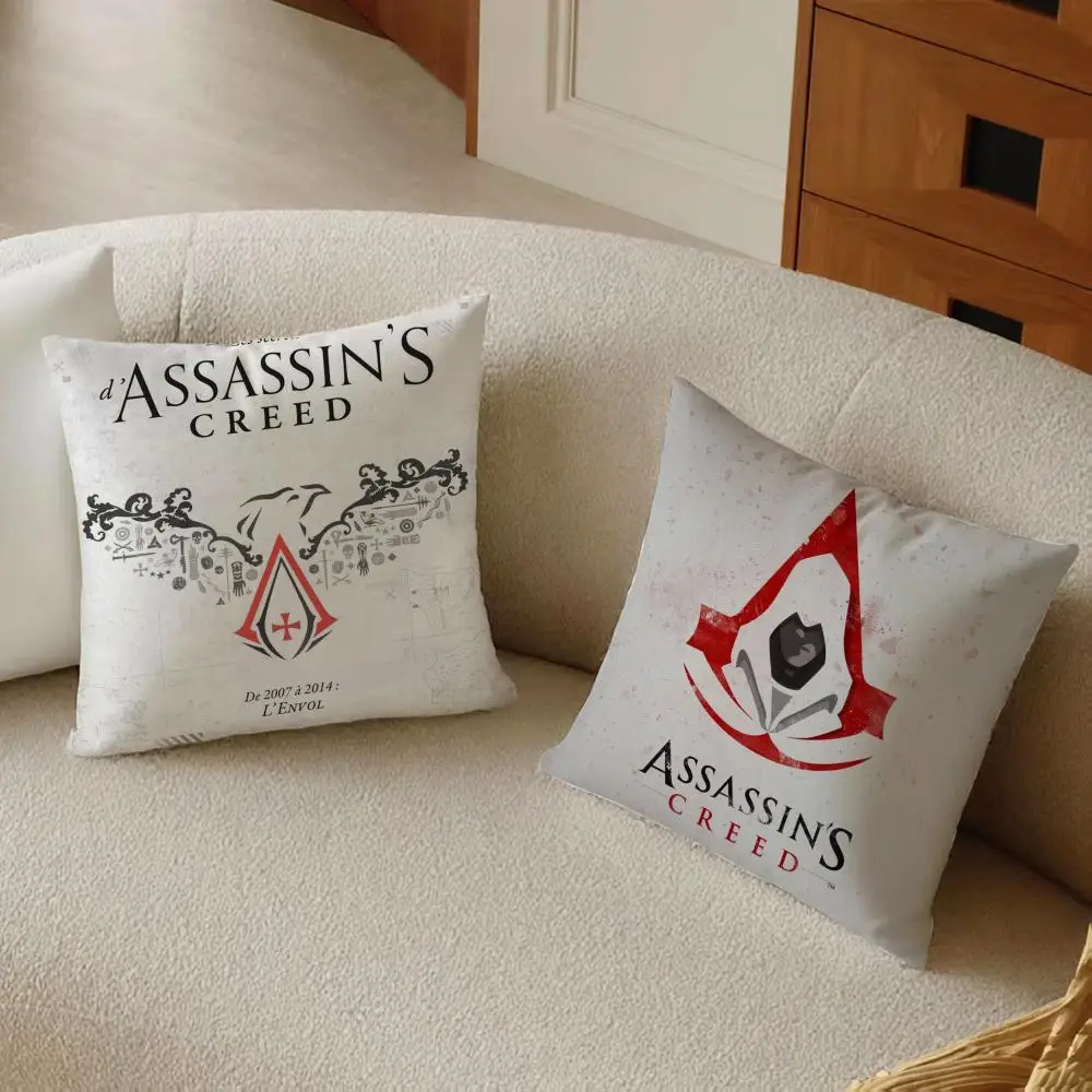 A-Assassins CreedS Cushion Cover Daily Washable Linen Pillowcase Soft  for Sofa Bed Home Room Decor