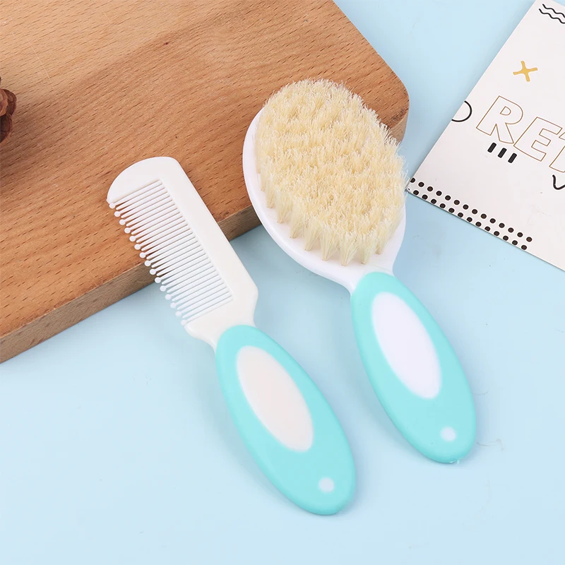 Portable Soft Newborn Baby Hair Brush Baby Kids Comb Infant Bathing Soft Comb Child Hairbrush Sets Boys Girls Head Massager