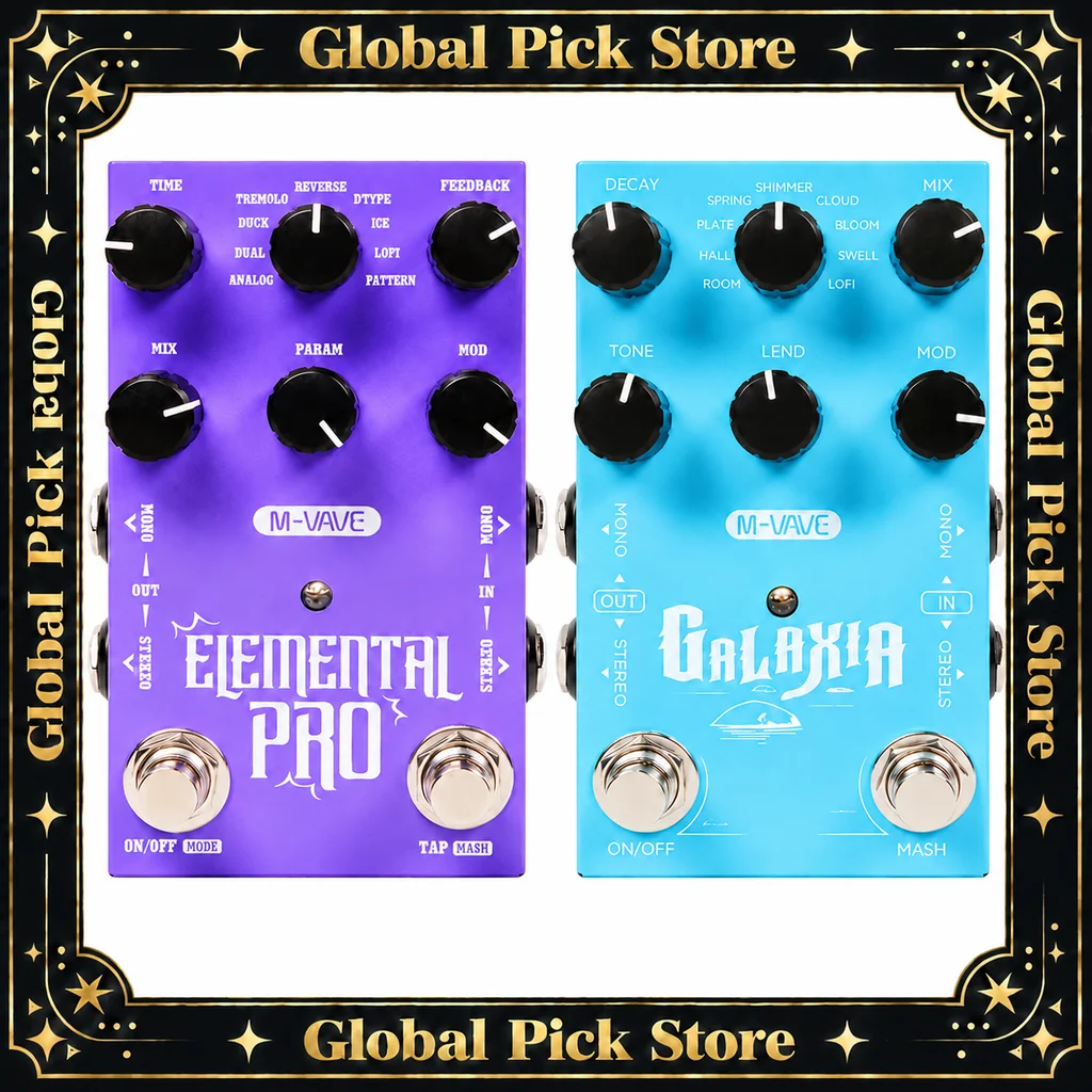 M‑VAVE GALAXIA Guitar Multi‑Effects Pedal  Portable Electric Guitar Effects Processor With Amp Modeling Rechargeable Looper Gift
