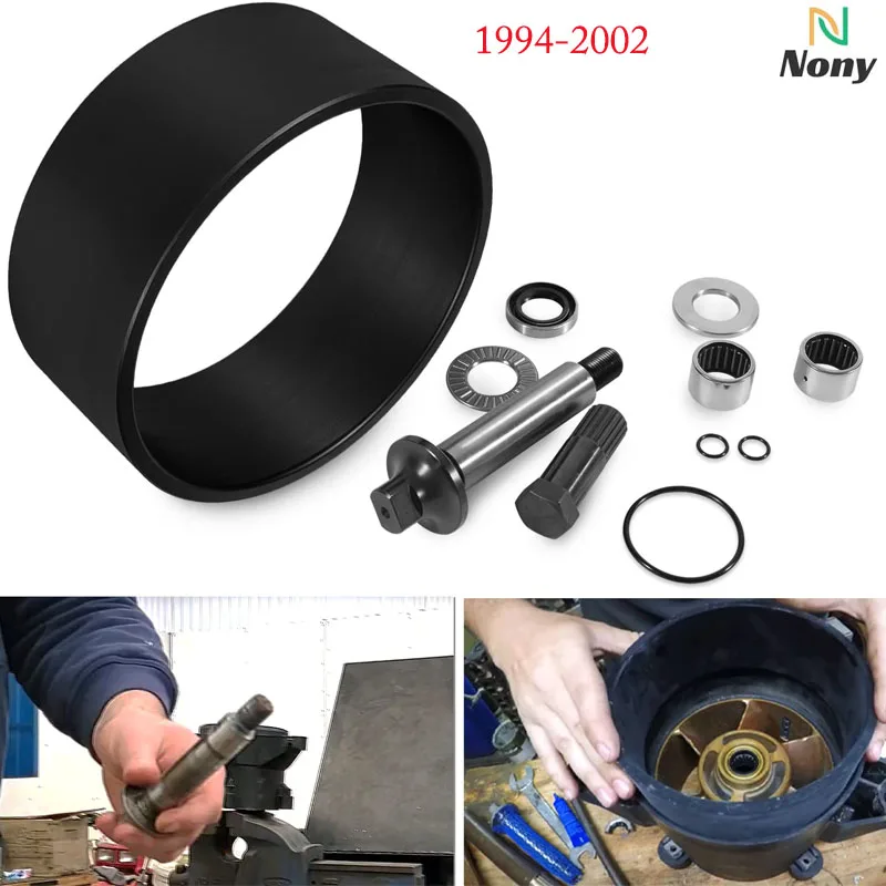 Jet Pump Rebuild Kit with Wear Ring Impeller Shaft Seal Oil Removal Installation Tool for 1994-2002 SeaDoo RFI GS SPI SPX XP Etc