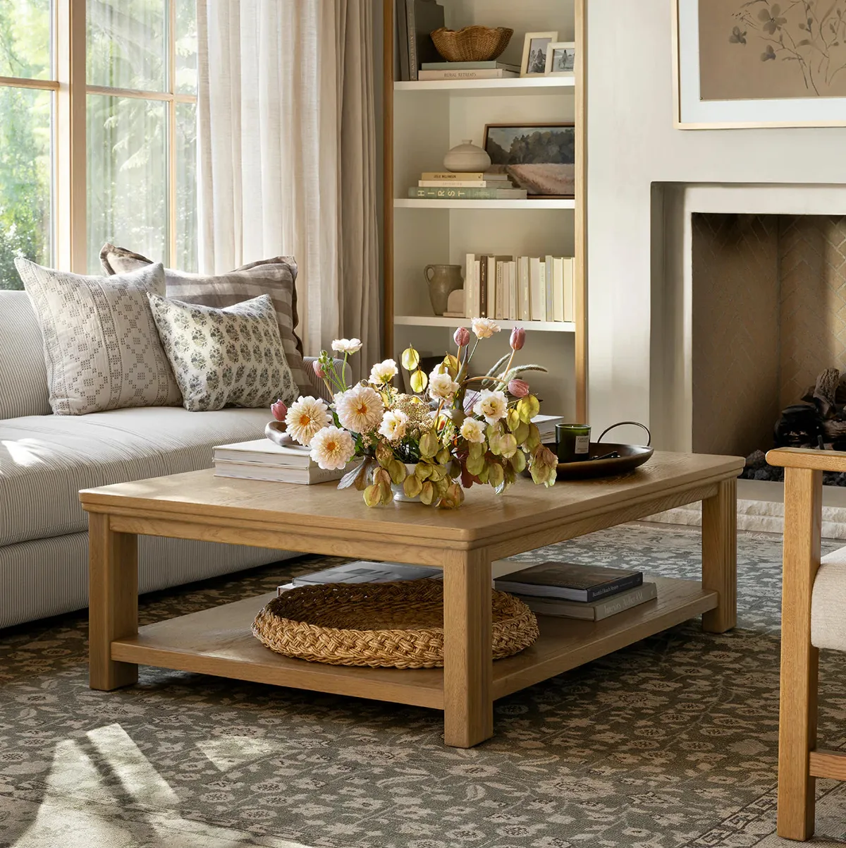 ✘x American Designer Retro Wabi-sabi Style Solid Wood Coffee Table for Home Living Room Cafe Hotel or Apartment Use&