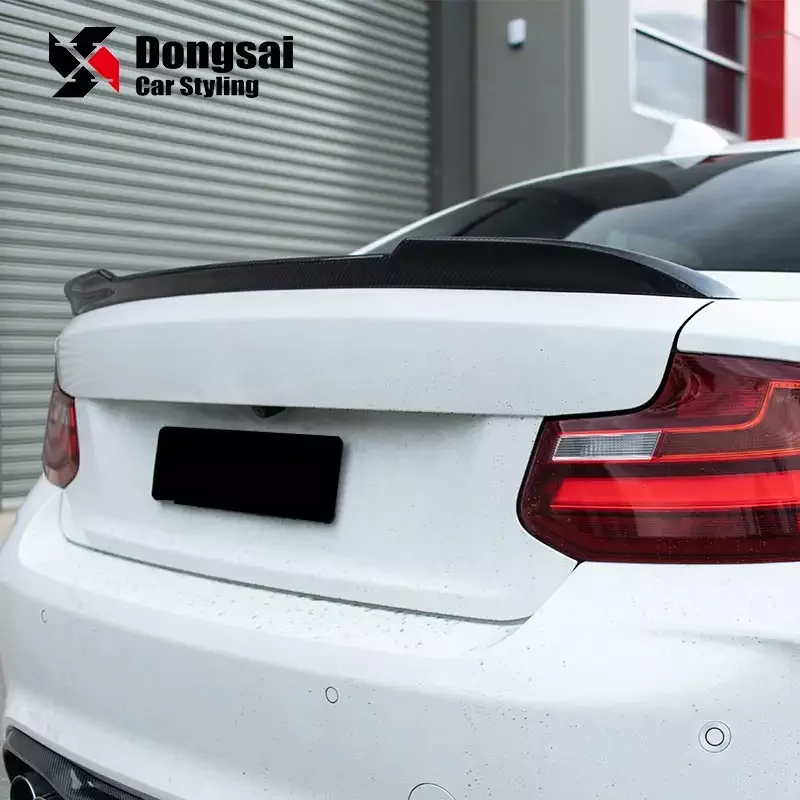 CS Style Dry Carbon Fiber Rear Trunk Spoiler Ducktail for F22 F87 2013-2020