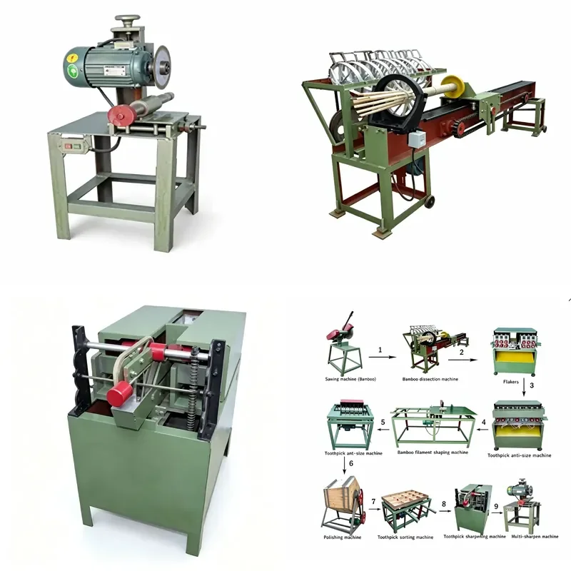 for Lerford Automatic Large Capacity Wooden Bamboo Toothpick Making Machine High Efficiency Low Cost 1 Year Warranty 220V