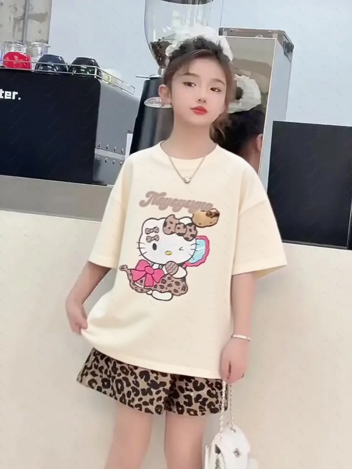 

Hot Selling Kpop Demon Hunter Kids Clothing 2d Cotton T-Shirt Cute Kpop Demon Hunter Tiger Harajuku T-Shirt For Boys And Girls