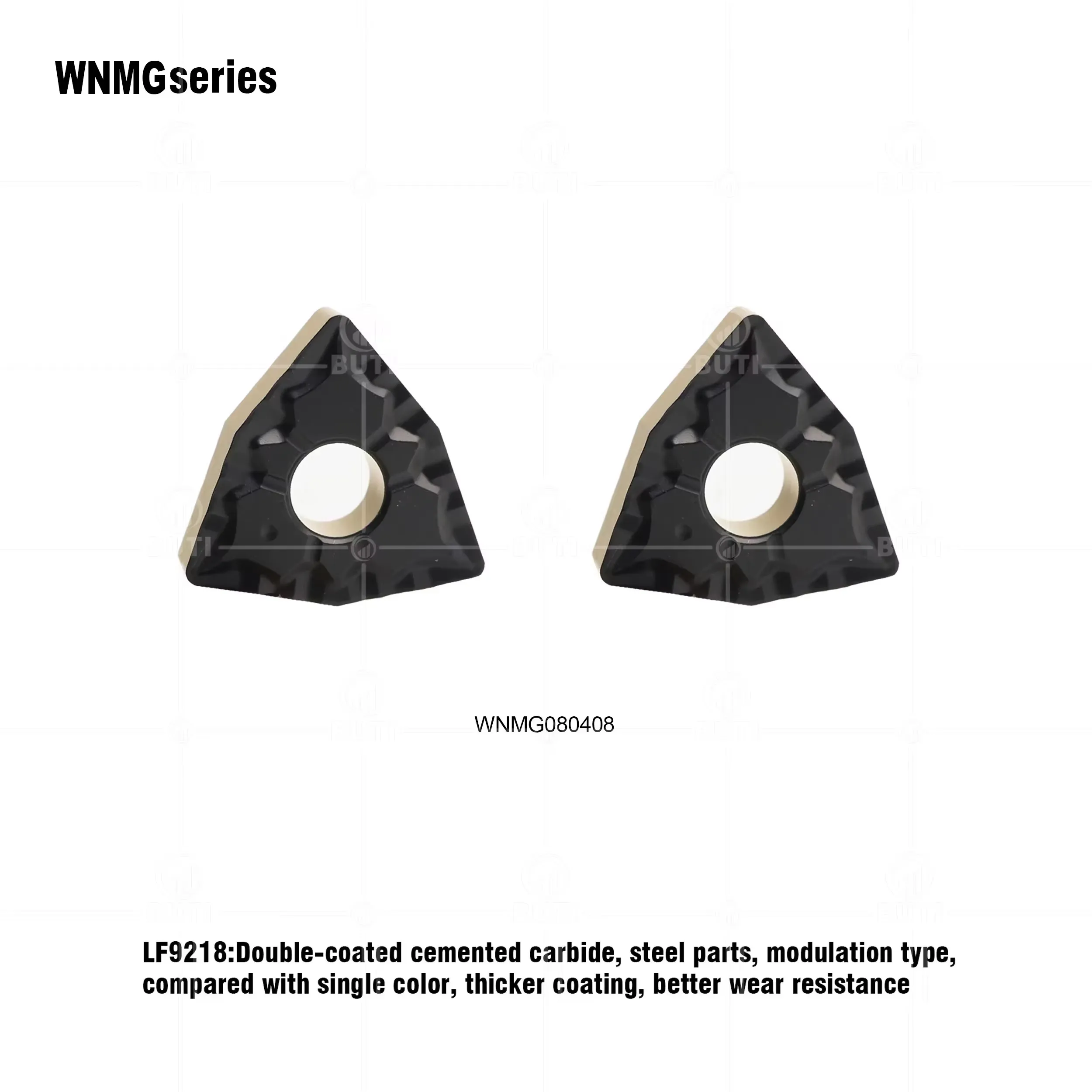 

DESKAR 100% Original CNC Lathe Two-Tone Blade WNMG080408-43 LF9218 Peach Shaped Suitable Processing Steel Parts Turning Inserts