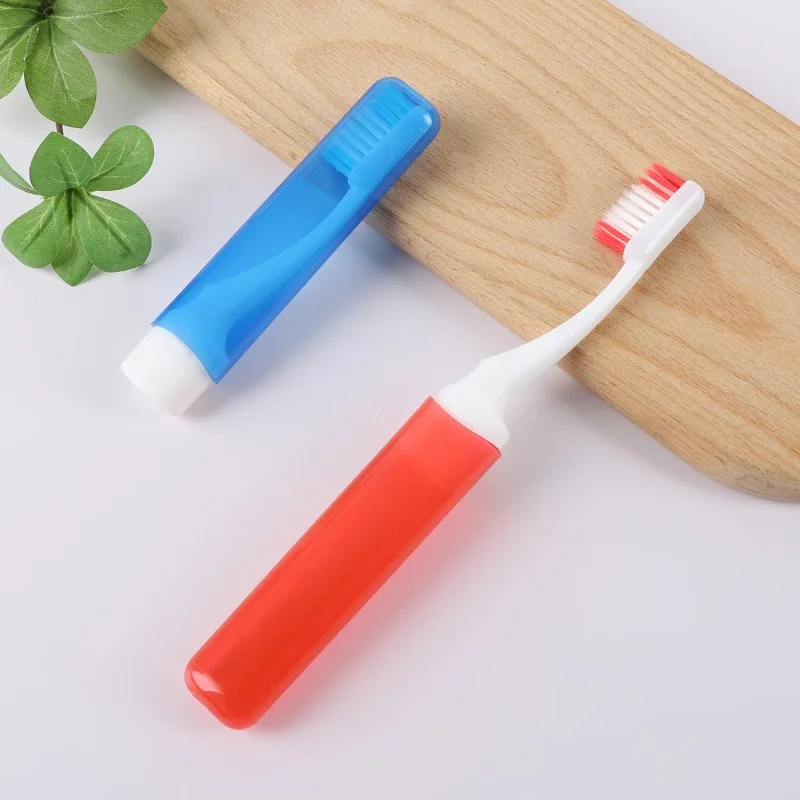 10pcs Hygiene Oral Portable Disposable Foldable Travel Camping Toothbrush Hiking Tooth Brush Tooth Cleaning Tools