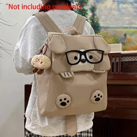 Mochila bonita con gafas de dibujos animados para cachorros, mochila nueva de 2025, mochila para estudiantes de secundaria y de gran capacidad