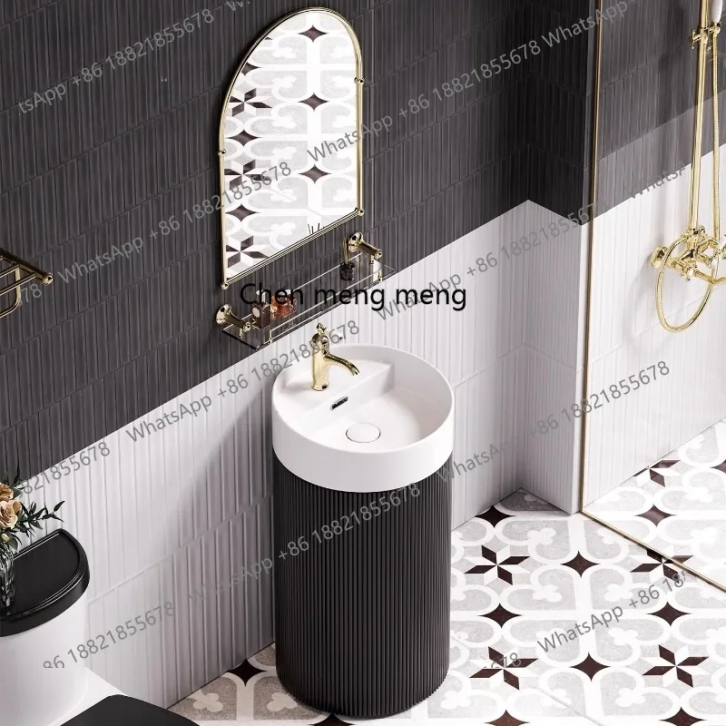 

X Retro column, washbasin, bathroom small apartment integrated ceramic floor column type washbasin