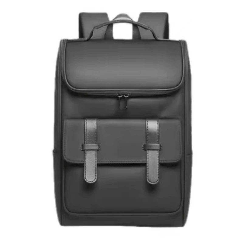 

Men's Buckle New Backpack Fashion Waterproof Leather Business Travel Shoulder Bag Personalized Leisure Student BagS