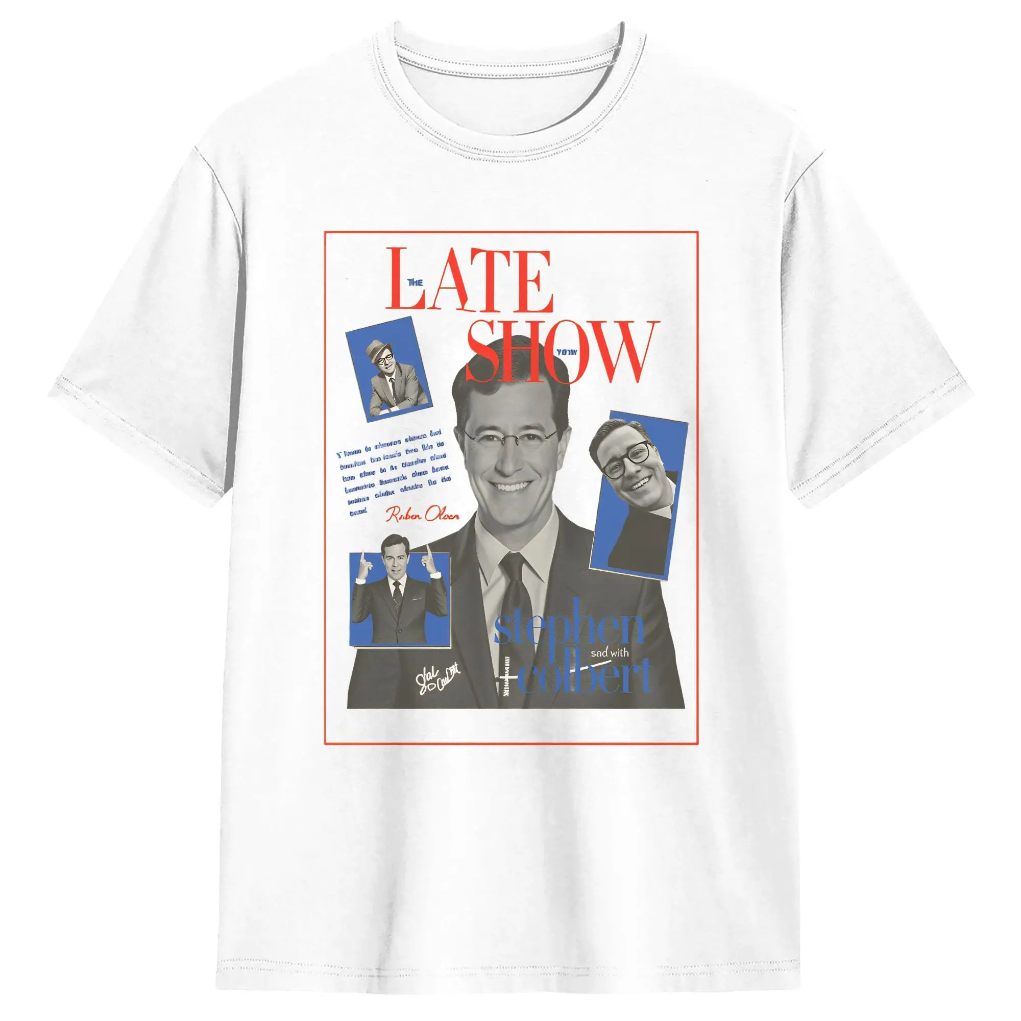 The Last Show With Stephen.Colbert 2026 Camisetas de moda Camiseta de algodón para hombre Y2K Camisetas divertidas de manga corta