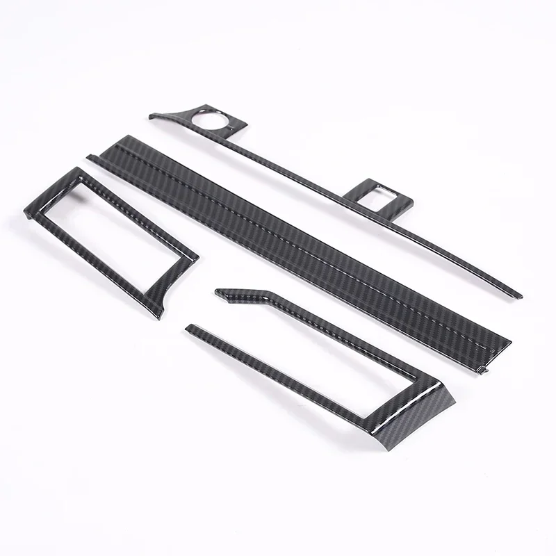 For Mitsubishi Outlander 2022 2023 2024 ABS Carbon Fiber Car Central Control Dashboard Air Vent Panel Cover Trim Car Accessories
