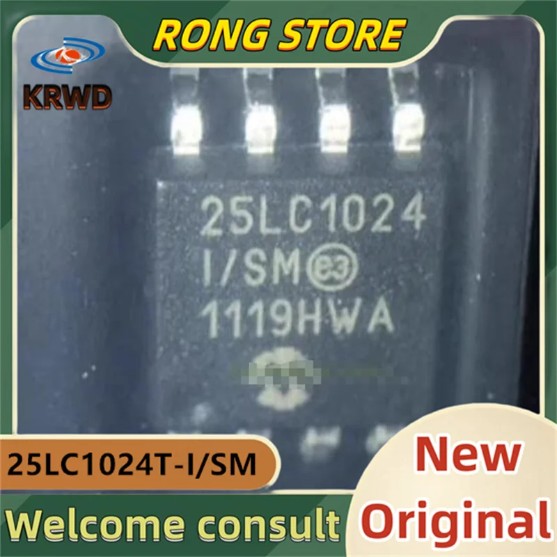 

Новые и оригинальные 25LC1024-I/SM 25LC1024T-I/SM 25LC1024 SOP8, 5 шт.