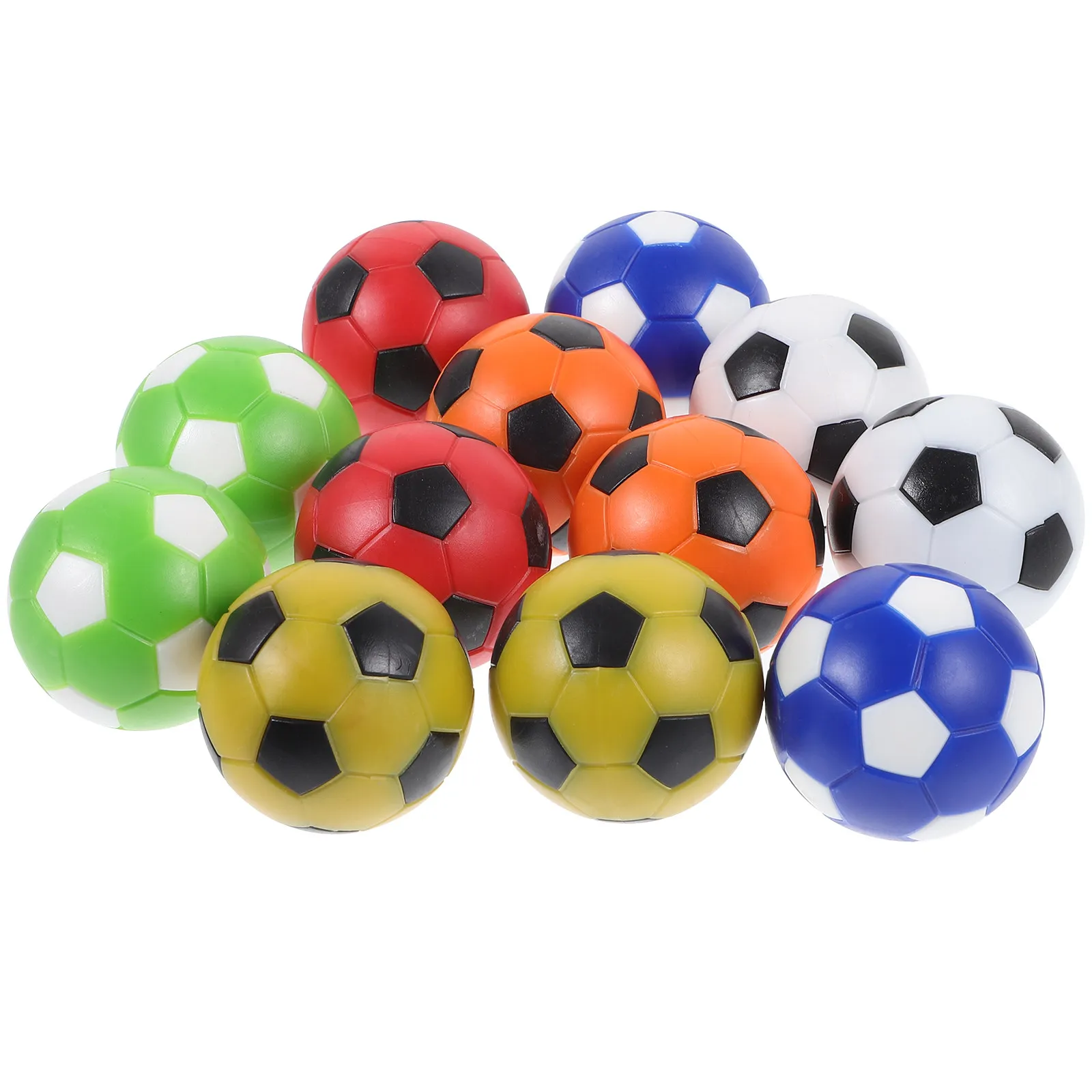 

12Pcs Replaceable Table Football Balls Compact Design Frosted Surface Better Rolling Precision for Desk Soccer Game Accessories