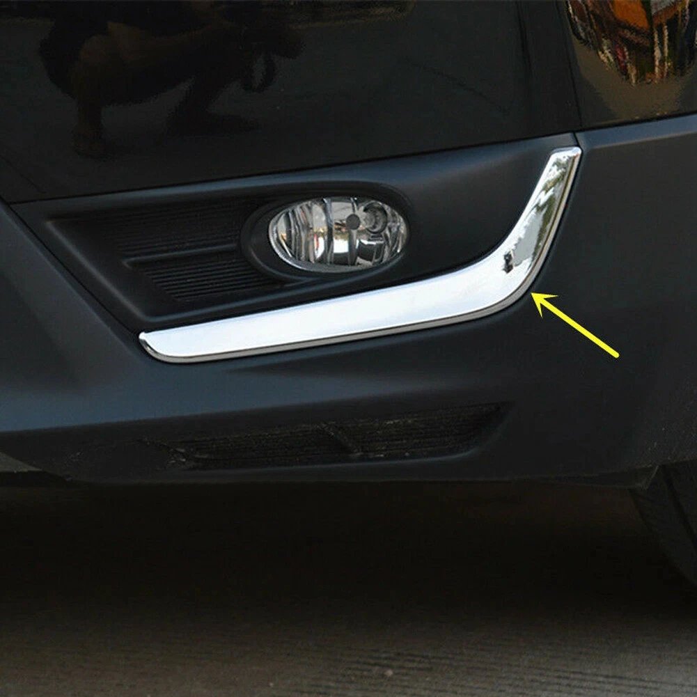 Front Fog Bezel Fog Light Cover Perfect Fit For Honda CRV Chrome Finish Factory Specification Easy Installation