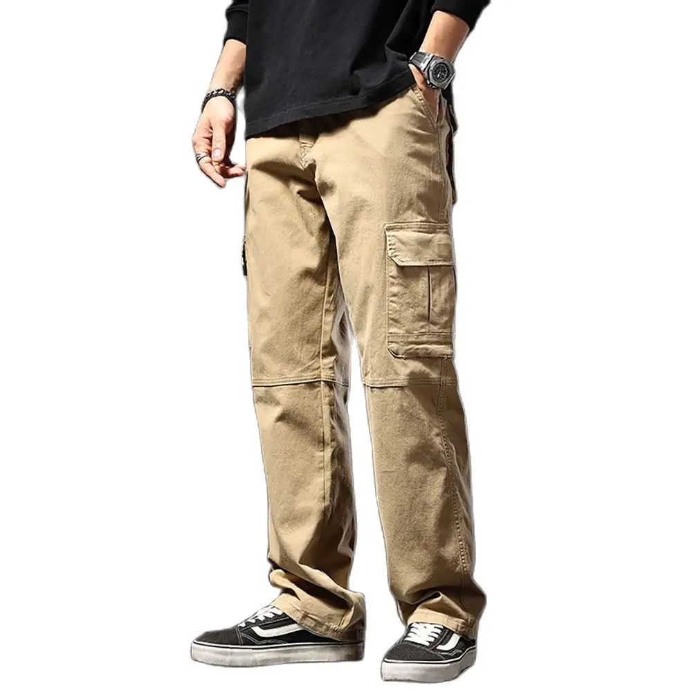 

Trendy Hiphop Cargo Pants Men Casual Loose Straight Trousers Plus Size Harem Streetwear Joggers Overalls Tactical Clothing