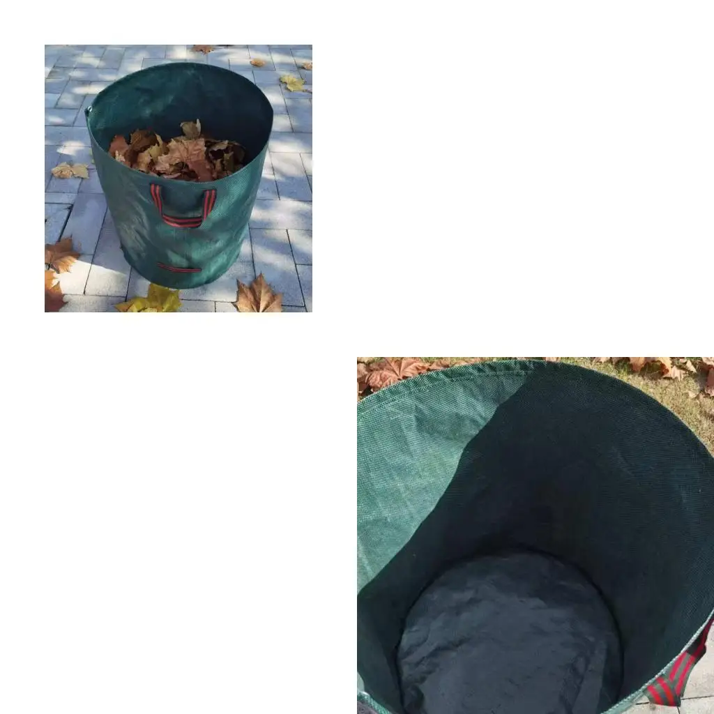 

Garden Waste Bags With Handles Heavy Duty Leaf Bag Reusable Lawn Garden Bag Yard Waste Bags Suitable For Leaf Collectors C5AD