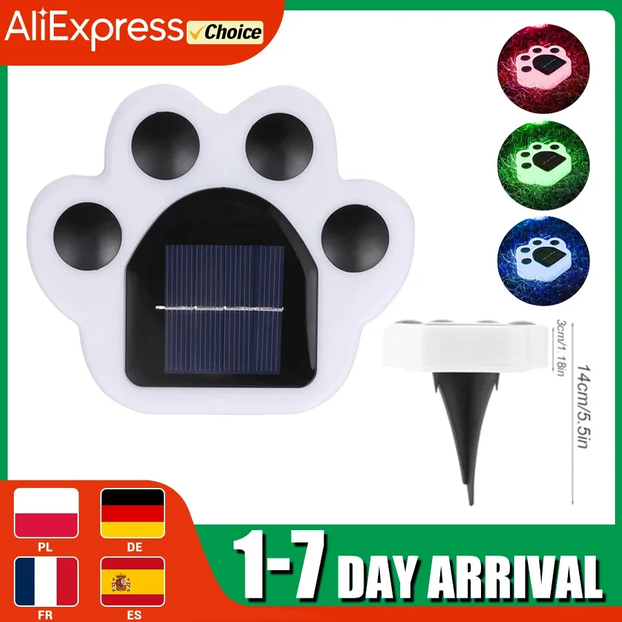 

1 шт., солнечный светильник с кошачьим когтем, уличный водонепроницаемый уличный светильник для двора и сада, вилла, маленькое украшение для двора, газонный светильник