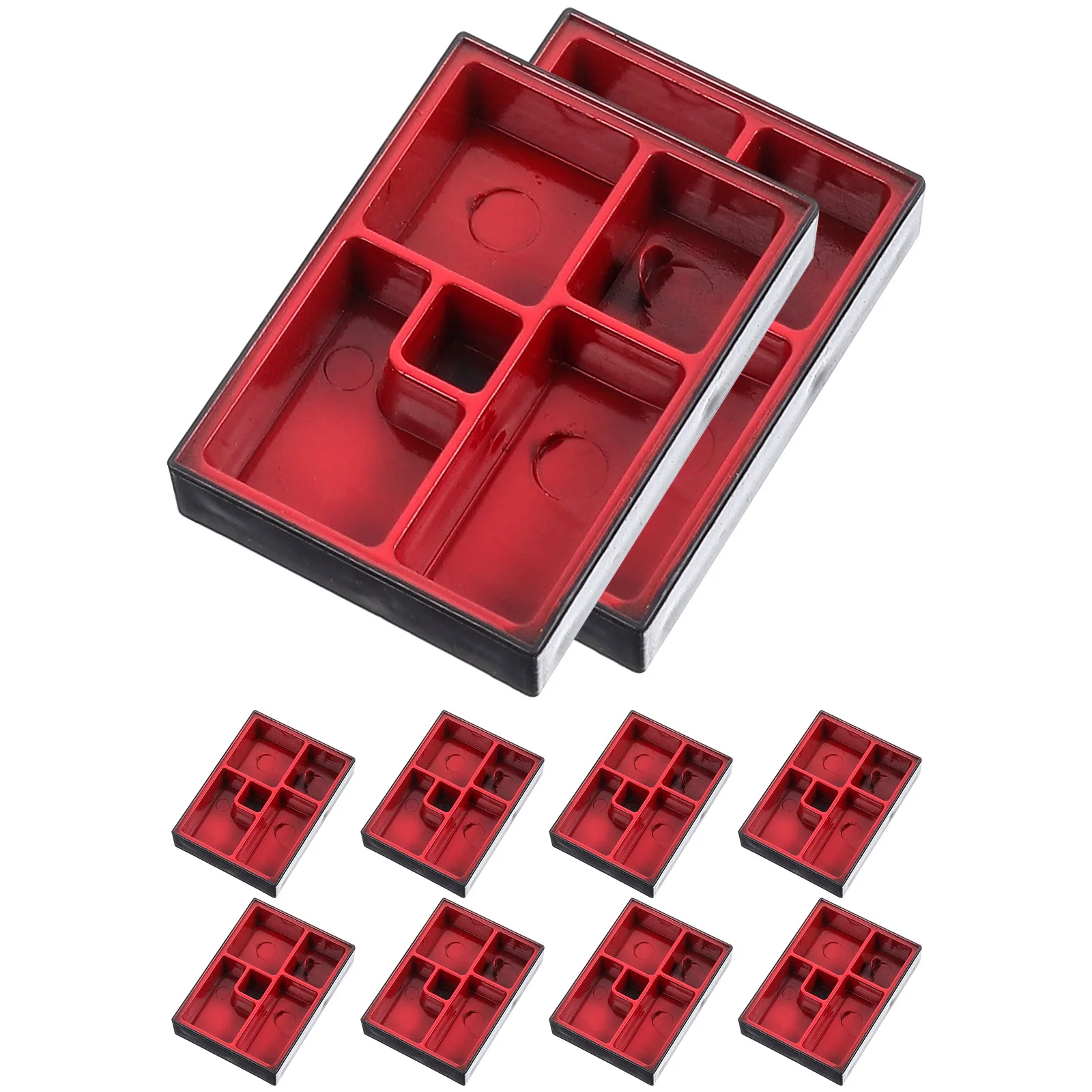 10pcs Mini Food Plate Decorations For Dollhouse Kitchen Scene Props Durable Miniature Tableware Kids Pretend Play Set