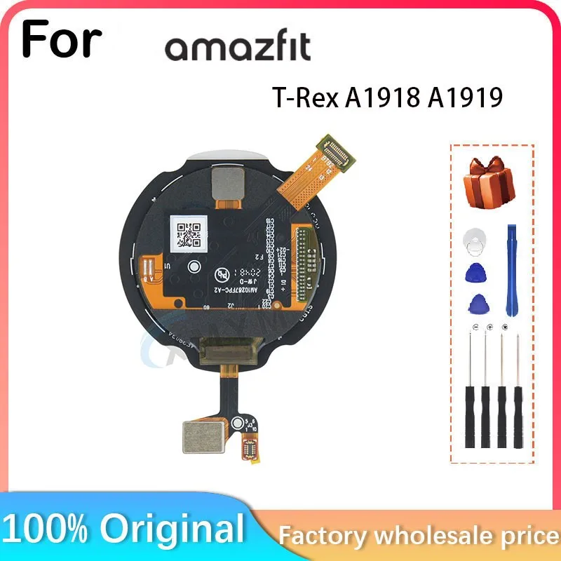 NEW For Amazfit T-Rex T Rex A1918 A1919 LCD Display+Touch Panel Digitizer For Amazfit T-Rex A1918 A1919 Amoled Display Assembly