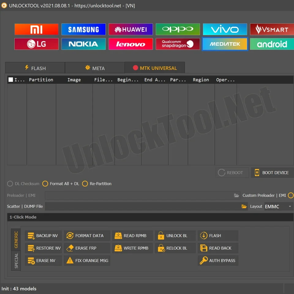 Herramienta de Desbloqueo Unlocktool Herramientas de Reparación 3.6.12 meses para Herramienta de Reparación de Android 4