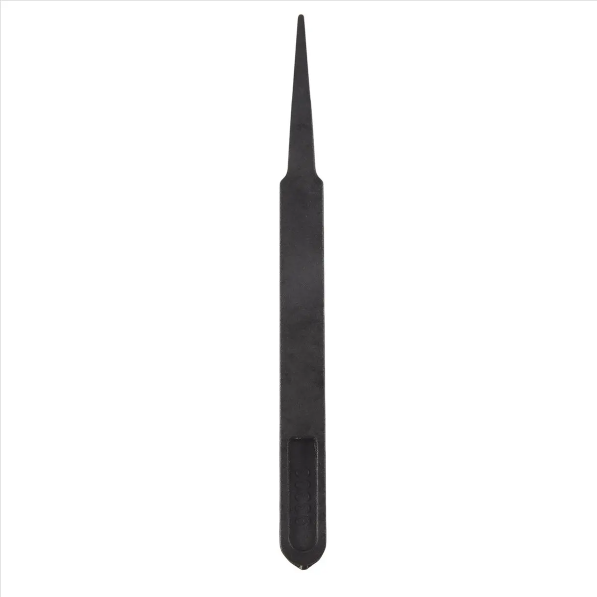 【~ NEW A94Z】Industries Round Tip Straight Plastic Anti-static Tweezers Black 10Pcs