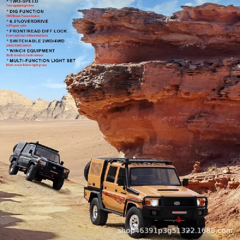 RGT EX86160 1 10 escala LC79 Commander Control remoto sobre orugas 4WD camión todoterreno eléctrico cuerpo detallado RC modelo coche RTR