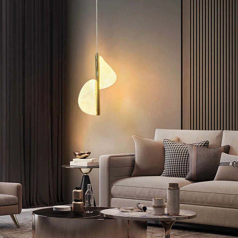 

Luxury Nordic Led Pendant Lamp Modern Acrylic Bedside Hanging Light Living Room Bedroom Dining Room Home Decoration Pendant Lamp