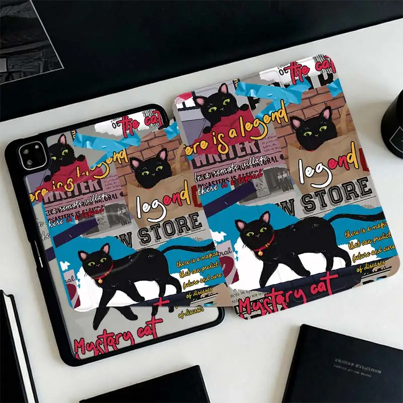 Tri-Fold 360° Rotation Smart Case For iPad A16 2025 11 Air11/13 iPad 10.2 7/8/9 4/5 10.9 10th IPad Mini6 8.3 Pro 10.5 Pro11