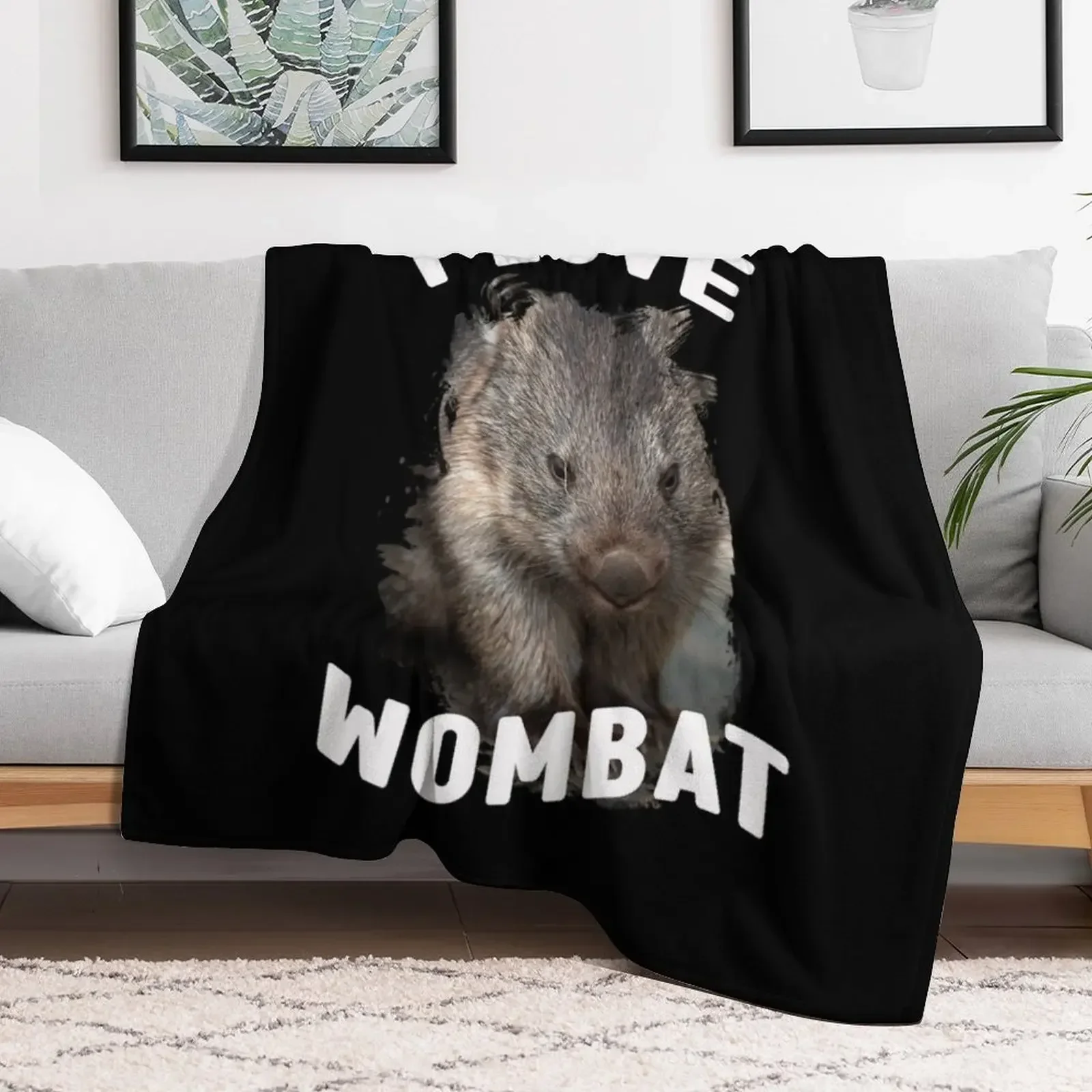 Australian Wombat Cute Wombat Baby Wombat Throw Blanket for babies Flannel Luxury Thicken Blankets Sofas Of Decoration Blankets