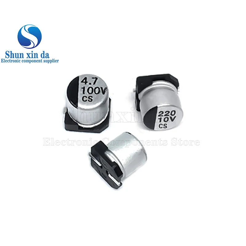 10PCS SMD Aluminum Electrolytic Capacitor 1UF 2.2UF 4.7UF 10UF 22UF 47UF 100UF 220UF 330UF 470UF 1000UF 6.3V 10V 16V 25V 35V 50V