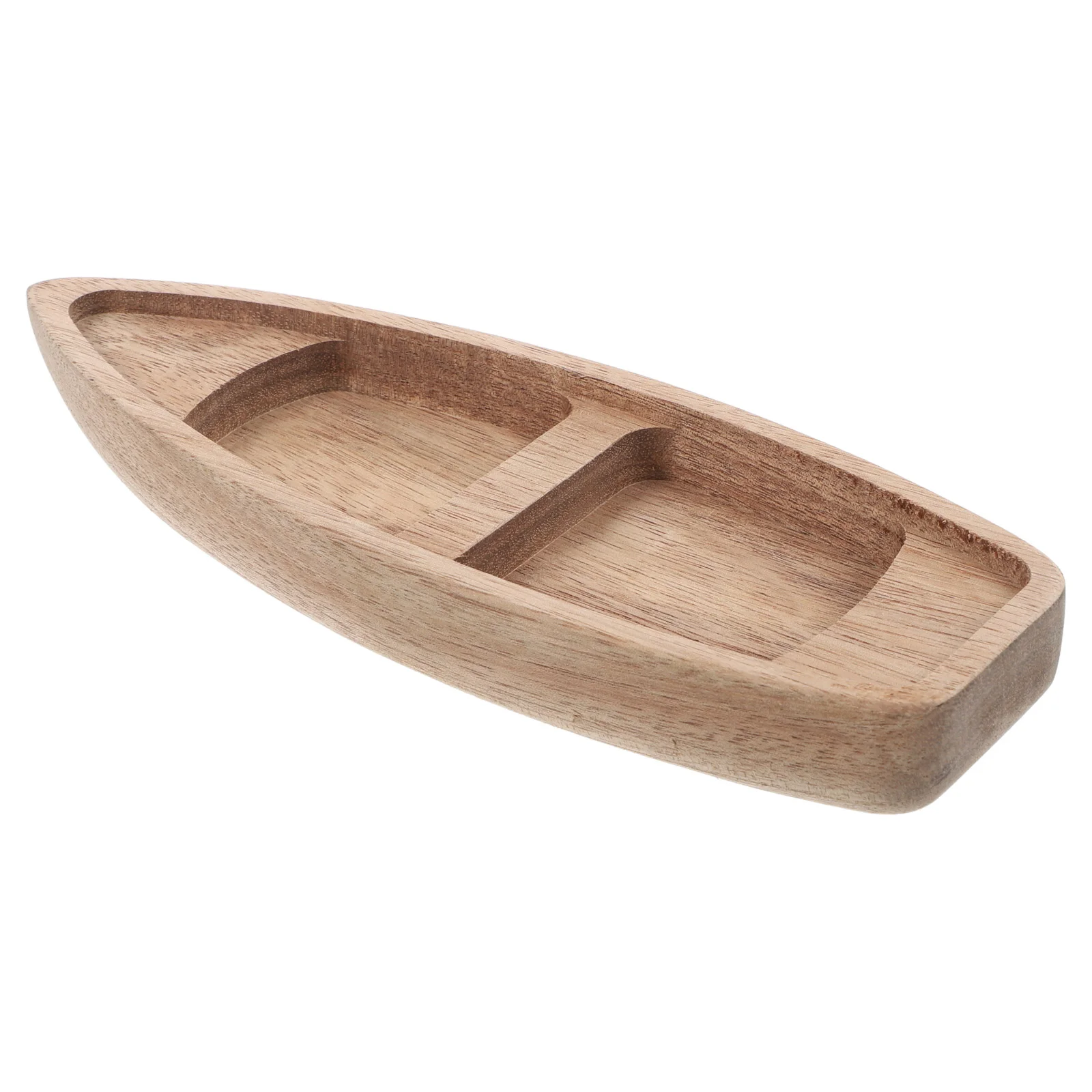 Wooden Miniature Boat Model Sturdy Canoe Home Decor Unique Gift Desk Bookshelf Living Room Nautical Birthday