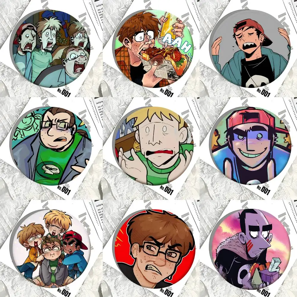 1 Stück Eltingville Club Abzeichen im Cartoon-Stil, Broschen für Rucksackdekoration, runde Emaille-Pins für Accessoires