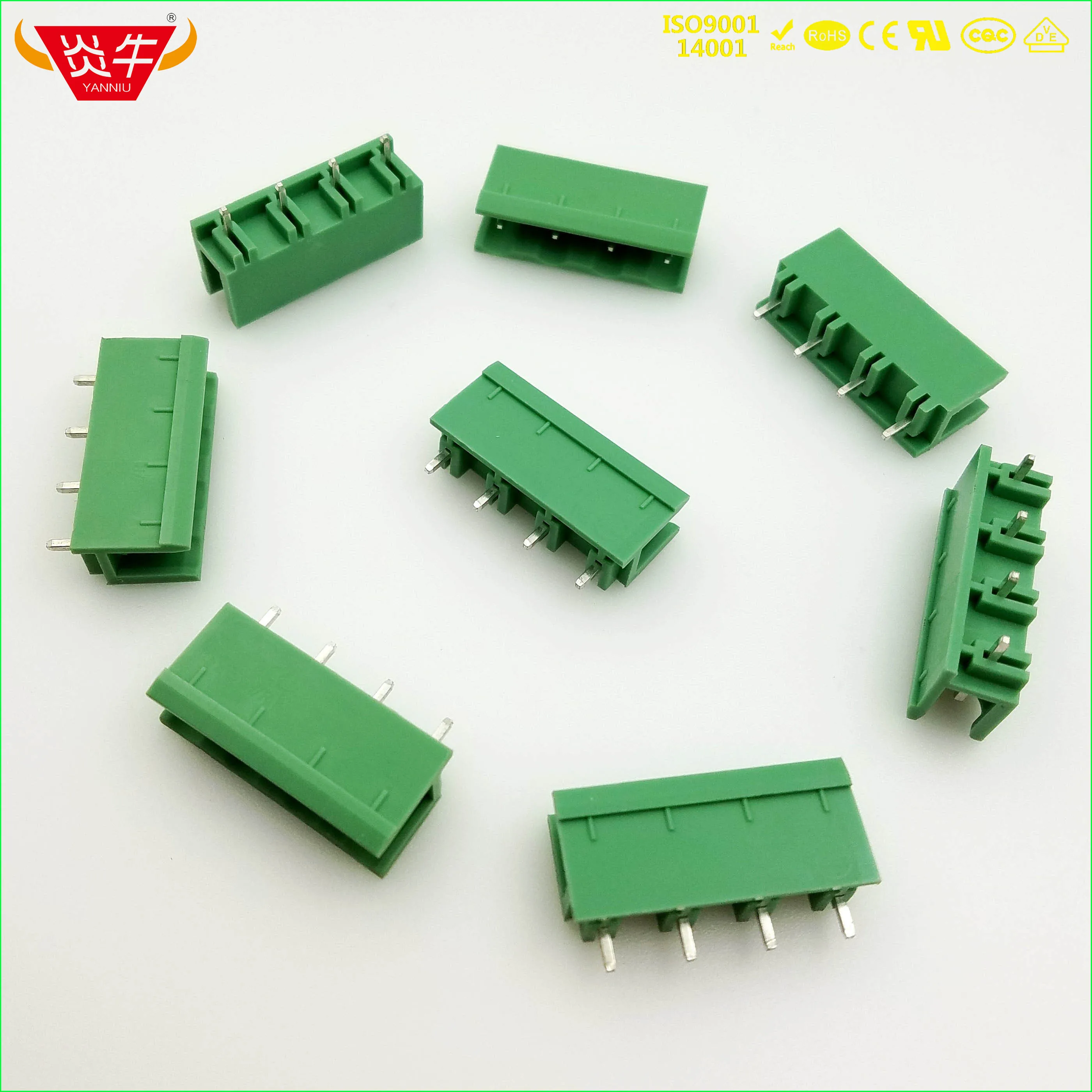 10Pcs KF2EDGV 7.5 2P ~ 12P PCB CONNECTOR PLUG-IN TEMINAL BLOCK 2EDGV 7.5mm 2PIN ~ 12PIN GMSTBV 2,5 G  PHOENIX CONTACT DEGSON