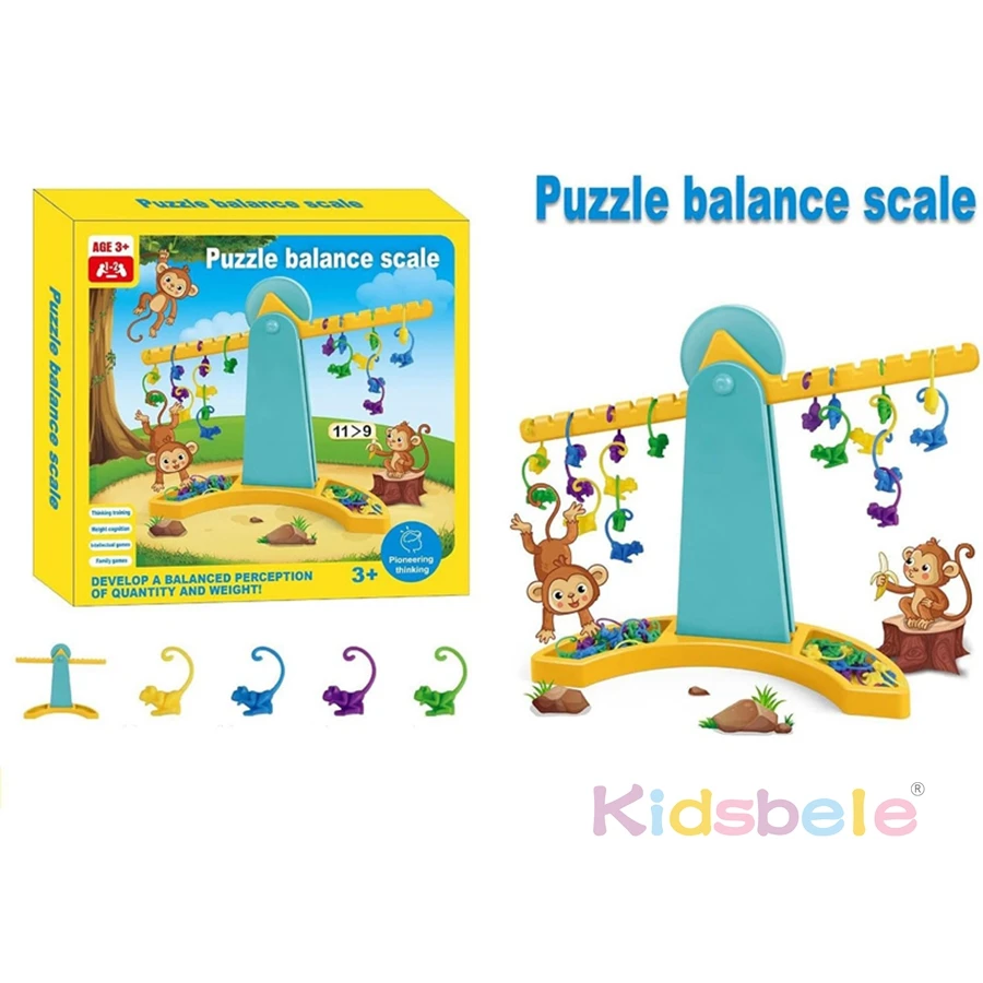 Monkey Balance Math Game for Boys and Girls Montessori Maths Monkey Balance Counting Toys Educational