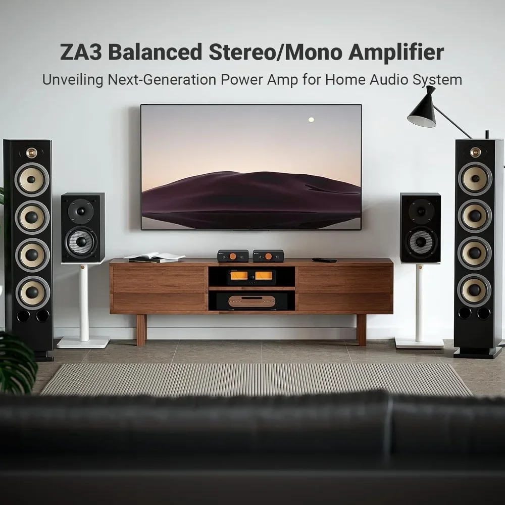 Customizable Fosi Audio ZA3 Balanced Stereo Amplifier Home Audio Component Mini 2 Channel Mono Amp TPA3255 For Subwoofer Desktop