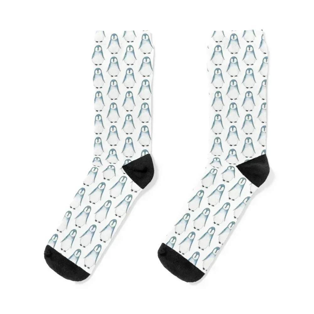 

Cute pinguin - Watercolor art by Alis Socks Children's hiking winter gifts Socks Male Women's