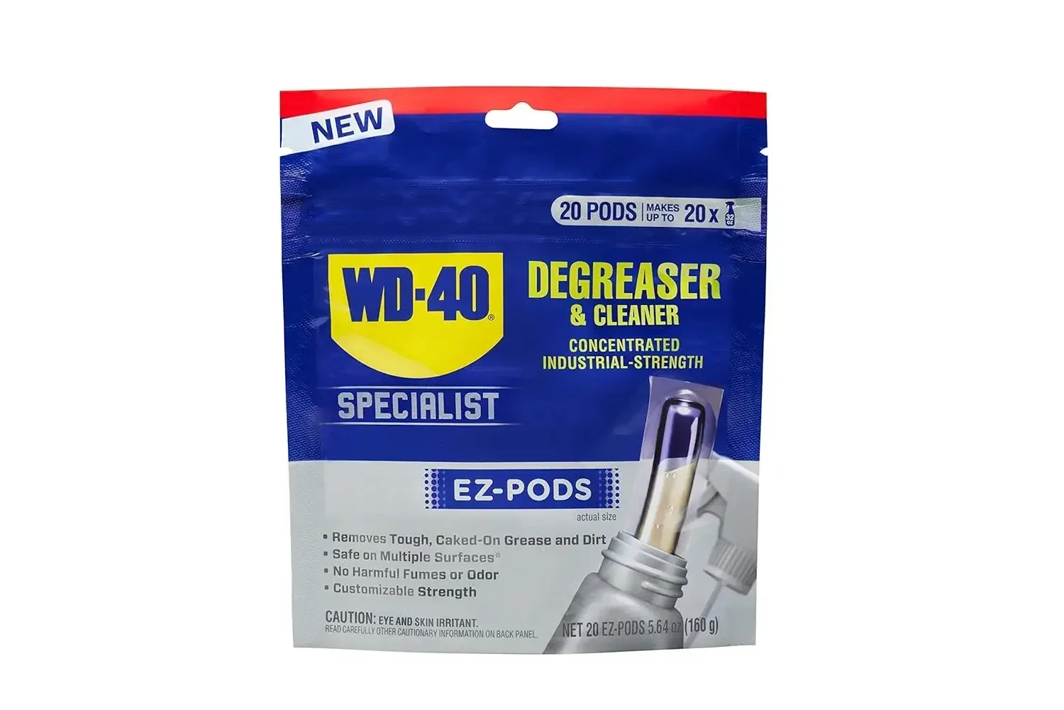 WD-40 Specialist Degreaser and Cleaner EZ-PODS, Customizable Industrial-Strength Concentrate, Multi-Surface Cleaning Solution