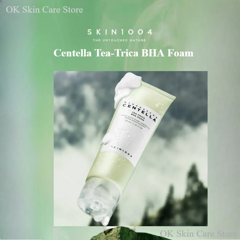 Korean Centella Tea-Trica BHA Foam Cleanser Purifying Toner Face Ampoule Serum and B5 Cream Relief Skincare Beauty Products Set