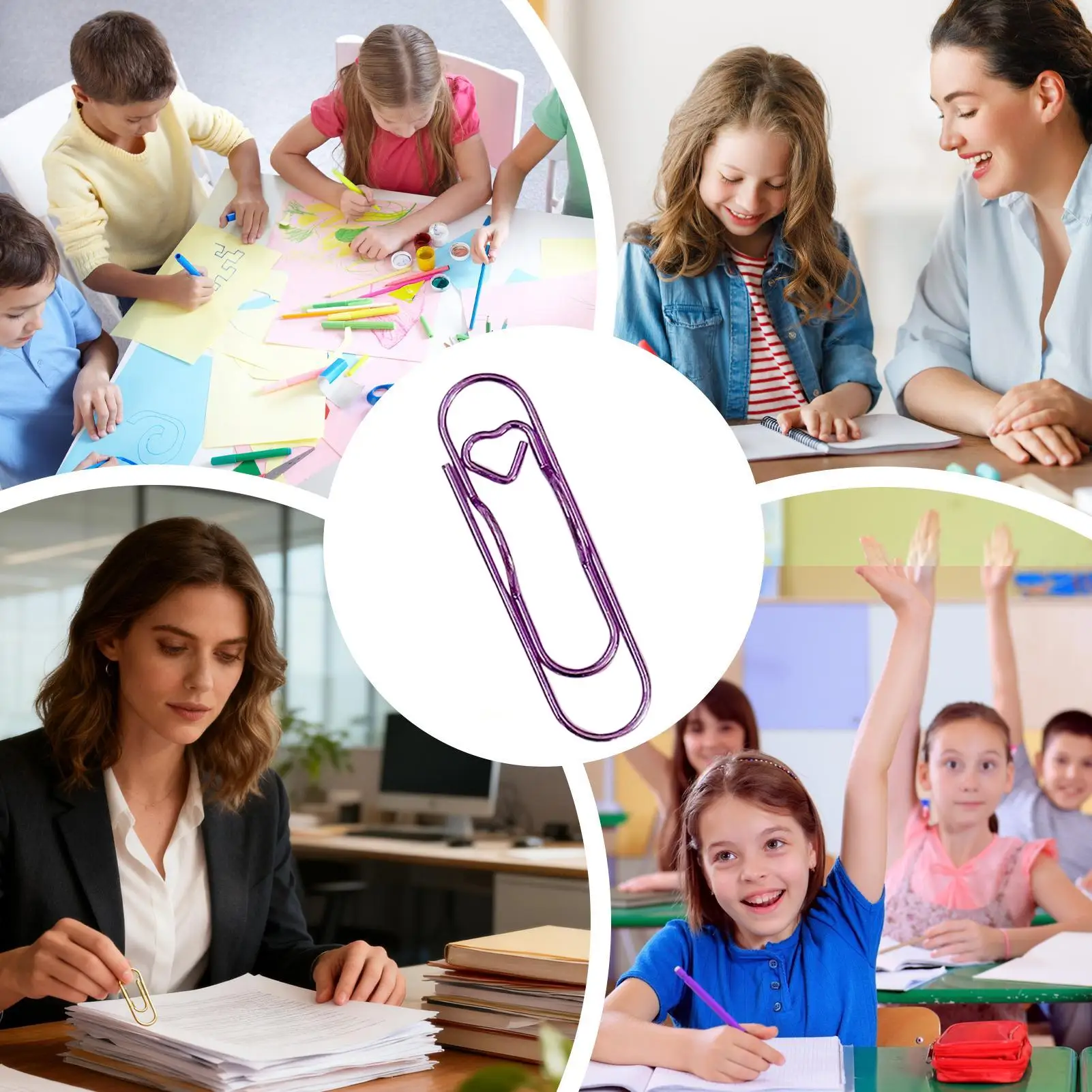 

Металлические зажимы для карандашей, канцелярские принадлежности, 20 шт., металлические зажимы для карандашей для блокнота, дневника, школьного блокнота