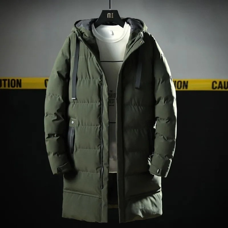 New Men's Parkas Long Cotton Winter Jacket Coat for Men Brand Bomber Jacket Thick Parka Homme Warm Tops -20 Degree