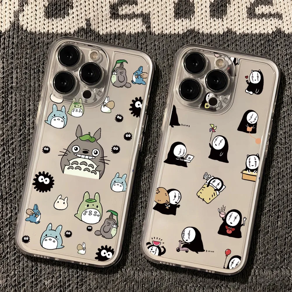 HOT Phone Case For Samsung S26 S25 S24 S23 S22 S21 S20 FE Note20 Plus Ultra Lite Edge 5G Clear Soft TPU Cartoon T-T-Totoroes