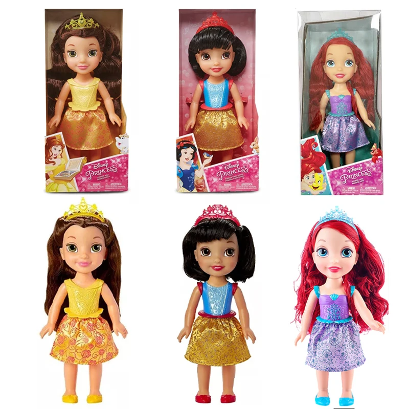 

Disney Princess Toddler Belle Doll Snow White Mermaid Ariel Cartoon Salon Doll Out of Print Collectible Birthday Gifts for Girls