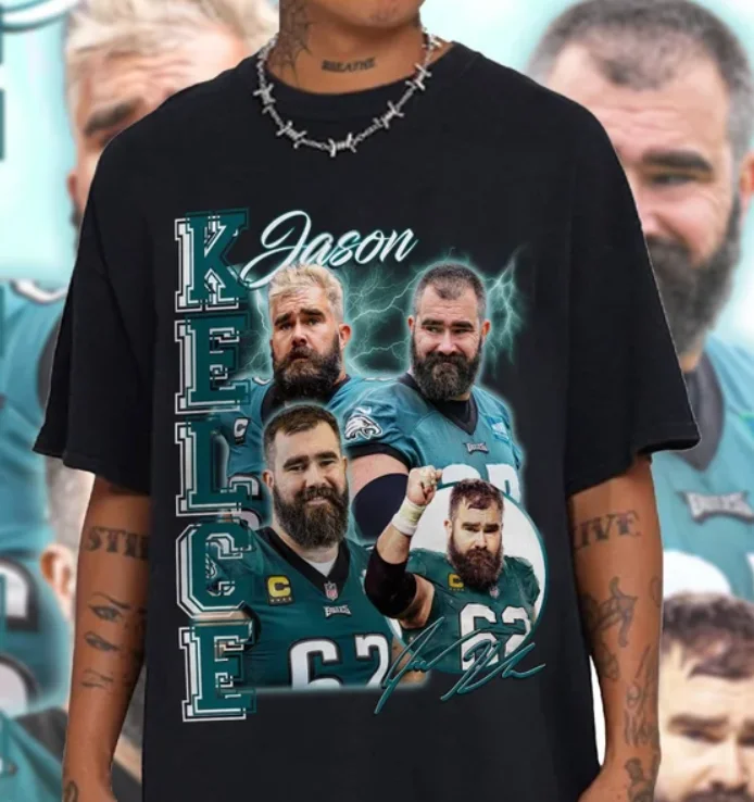 Vintage 90S Jason Kelce Shirt, Unisex Professional Player Fans Gift