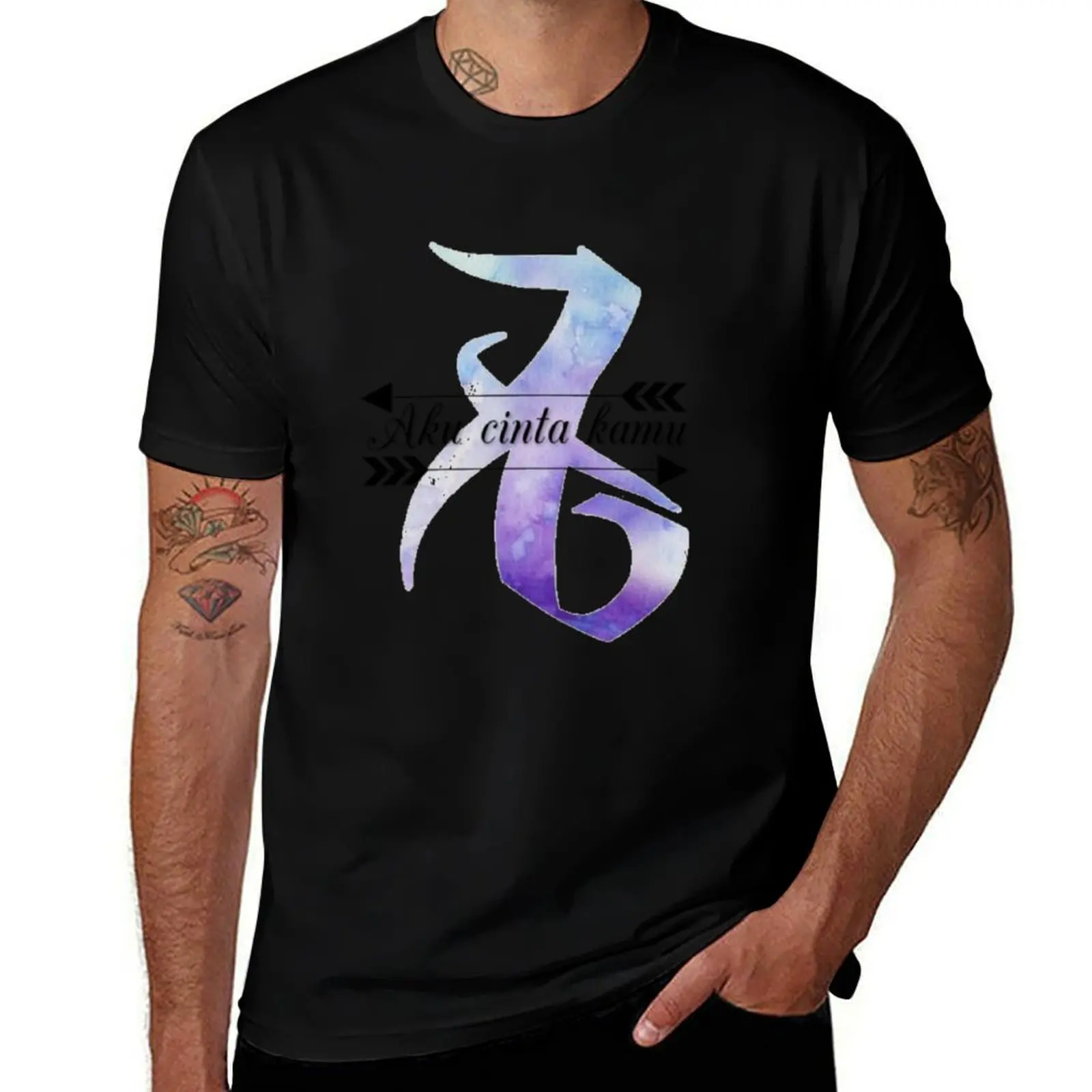 Aku Cinta Kamu T-Shirt Big and Tall Casual T-Shirt