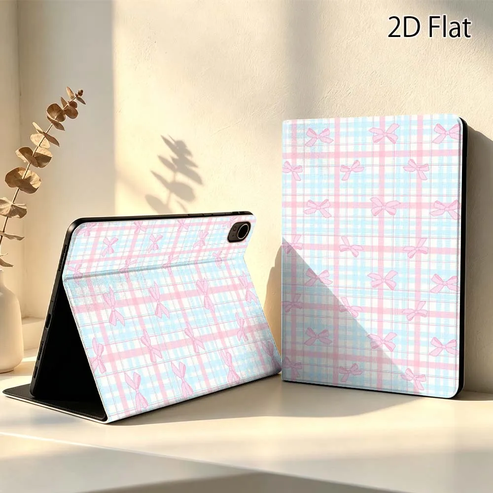 Cartoon Argyle Bow Pattern For Huawei MediaPad MatePad Pro Air 10.8 T5 T10S M3 M6 M5 C5e SE 11 11.5 Inch Tablet Case Popular
